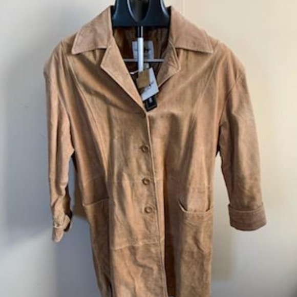 Caren Sport Suede Coat - Picture 1 of 13